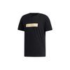 T Shirts Men's Black Crew Neck Moderate Straight Fit GH4416