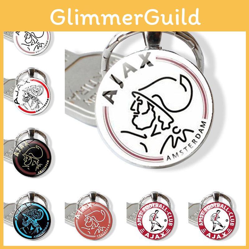 Durable Zinc Alloy Ajax Football Club Keychain Modern And Simple Bag Ornament