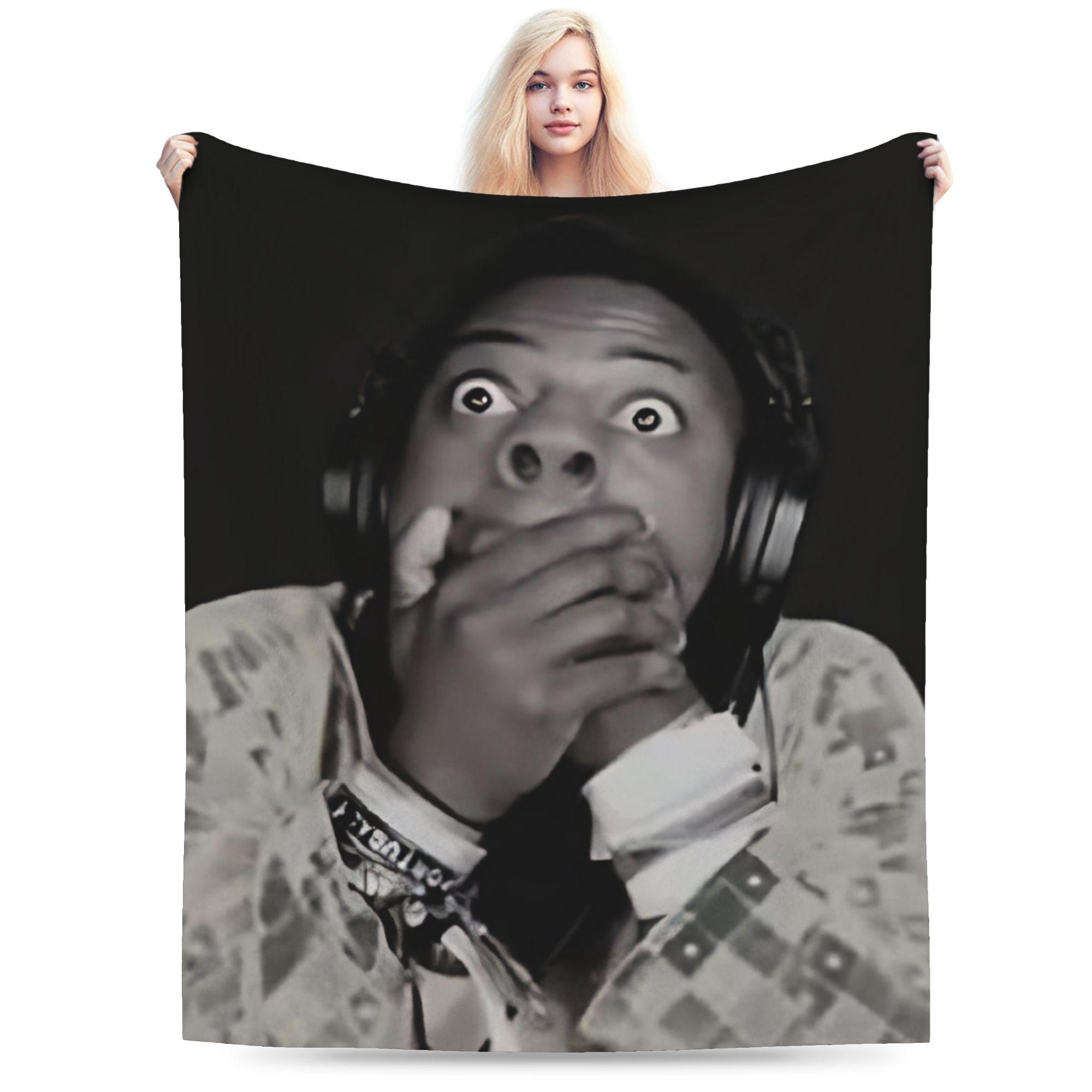 

Funny Anchor IShowSpeed Fleece Blankets Funny Throw Blanket for Home 125*100cm Bedspreads 200x150cm 80x60in