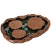 Tea Tray New Type of Crude Pottery Dry Bubble Tea Saucer Hand-raised Pot Pad Storage Water Lotus Leaf Teaboard