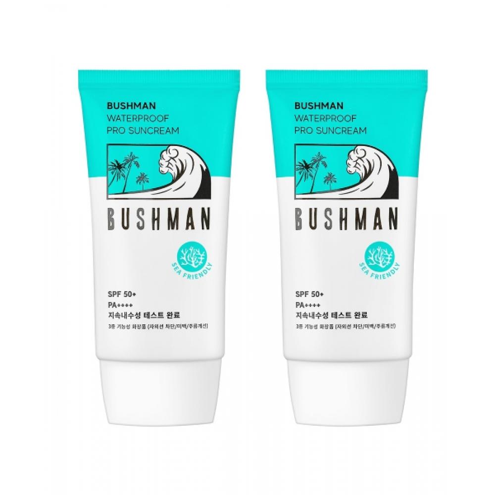 Bushman WaterProof Pro Sun Cream 50g Spf50+ Pa++++ 2 Pack NONE