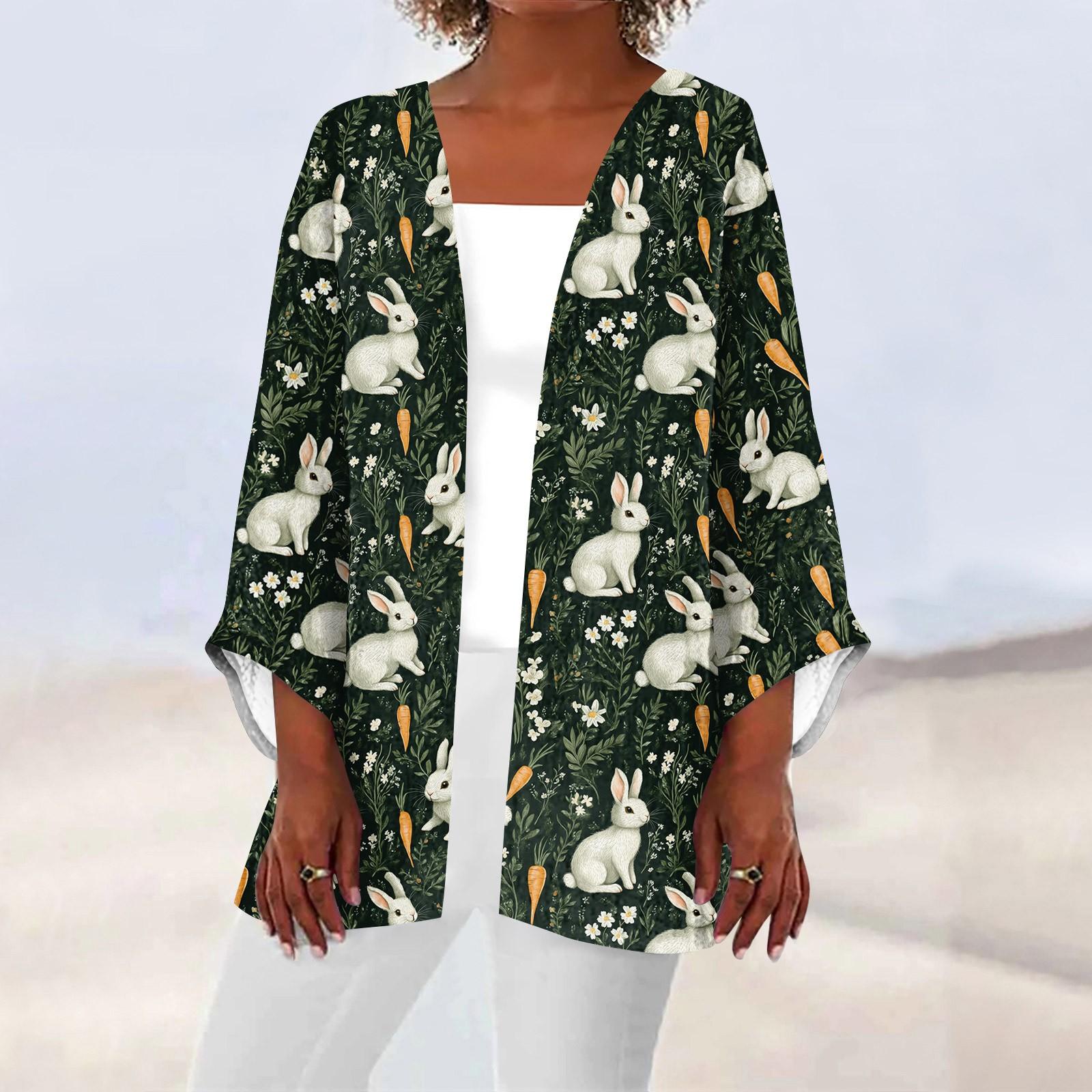 

Женская повседневная и модная легкая куртка средней длины с принтом, кардиган, кардиган XXXXXL