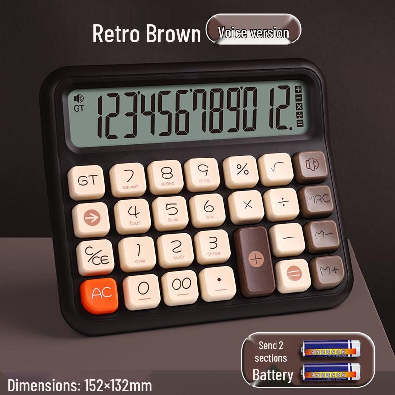High-Value Flexible Office Calculator for Students and Professionals with Cute Design and Voice Functionality