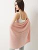 Women's Cozy Wool Shawl - Solid Color Knit for Autumn & Winter