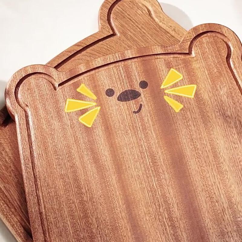 Wutuo Bear Ebony Wood Cutting Board