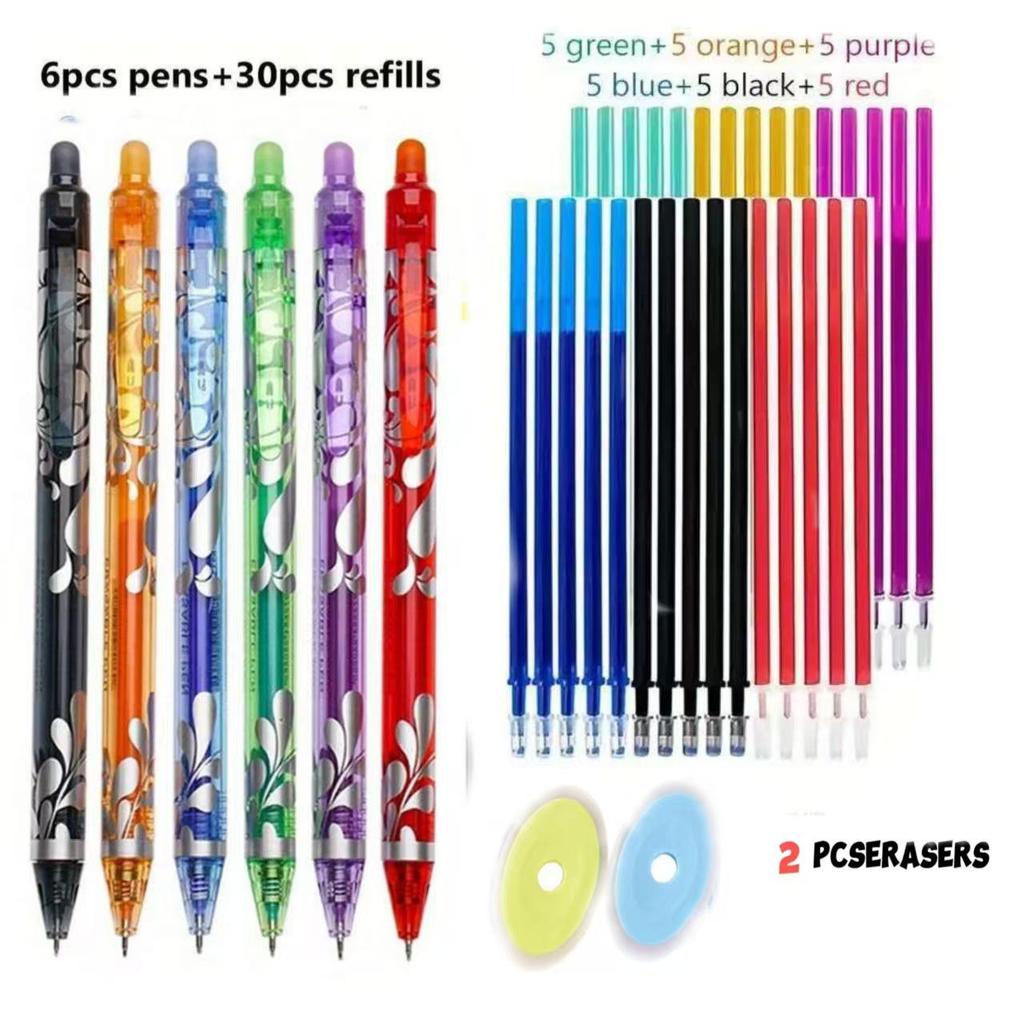 Blau-Weiße Serie Wärmeempfindlicher Radierbarer Gelstift, 0,5 mm