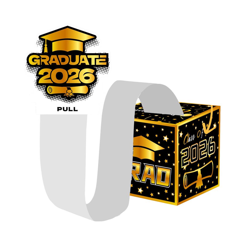 Graduation Theme, Money Gift Box, Party Game, Draw Money, Surprise Box Decoration, Paper Lottery Box