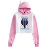 Cross Fanma Baki the Grappler Cat Ear Color Block Hoodie with Velvet Lining.