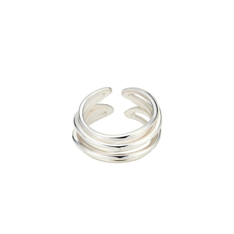 NORMALLEE [Silver 925] Weight Line Open Ring