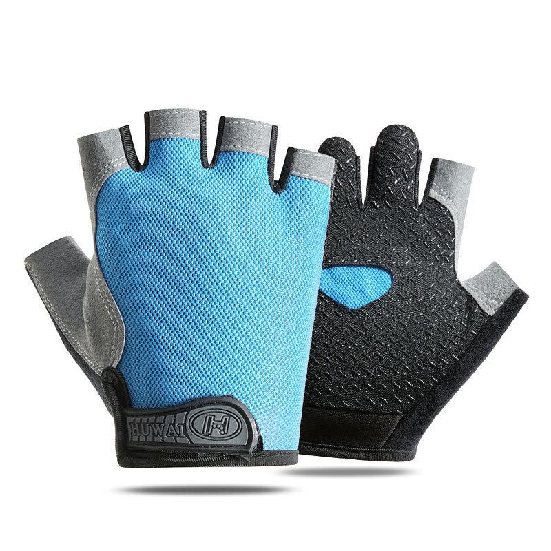 Weightlifti Gym Gloves Fitness Training Fingerless Women Men Bodybuilding Exercise Sports Gloves Cycling Anti Slip Breathable