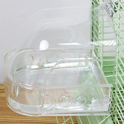 Bird Bath Box Bathtub Food Feeder Holder Tray Versatile Birdcage Accessory Cleaning Pet Supplies