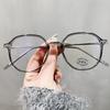 Transparent Round Frame Computer Reading Glasses Women Men Rivets TR90 Anti Blue Light Blocking Eyeglasses Fashion Clear Glasses