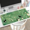 Floral Cute Cat Large Gaming Mouse Pad Non Slip Rubber Lock Edge Extended Desk Mat For Gamers Office Laptop Desktop Work Setup