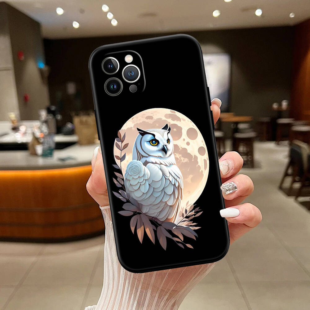 Cartoon Art Owl New Phone Case for iPhone 6 6s 7 8 11 12 13 14 15 16 17 16E XS Pro Max XR X SE Air