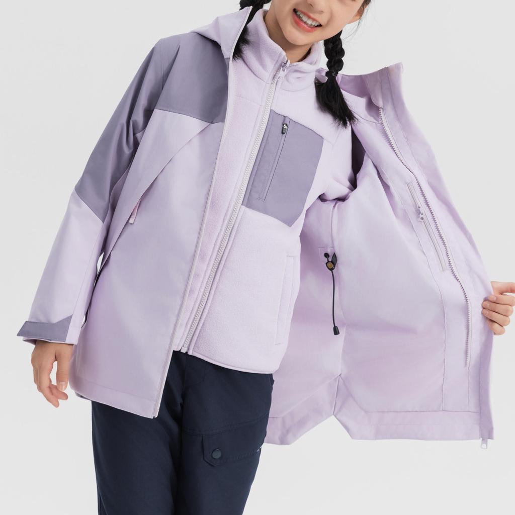 DECATHLON SH500 QUECHUA 3-in-1 Warm, Windproof Waterproof Jacket Set of 2 for teenagers