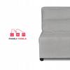 Fold-out Armchair for Sleeping KIMO Container Family Furniture Hunter Light Gray