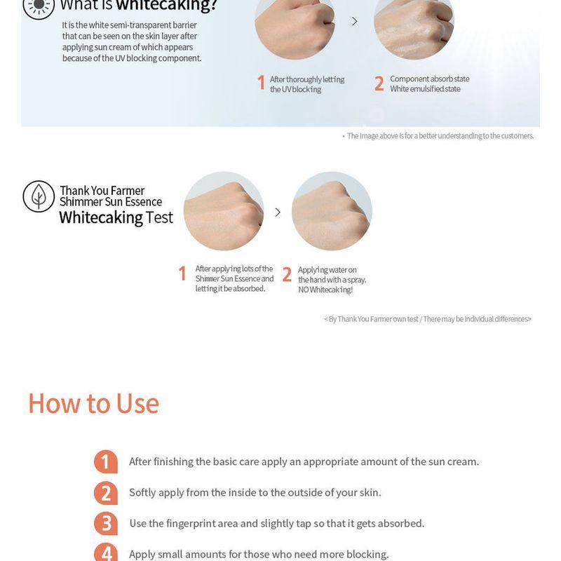 THANK YOU FARMER - Sun Project Shimmer Sun Essence SPF30 PA++ 40ml
