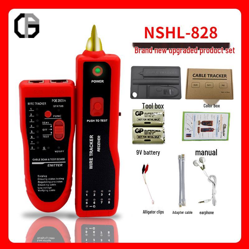 

Гигабитный PoE тестер сетевого кабеля и трассоискатель с защитой от перенапряжения и помех 235mm×147mm×46mm