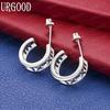 925 Sterling Silver Fashion Gift Piercing Earrings Charm Jewelry