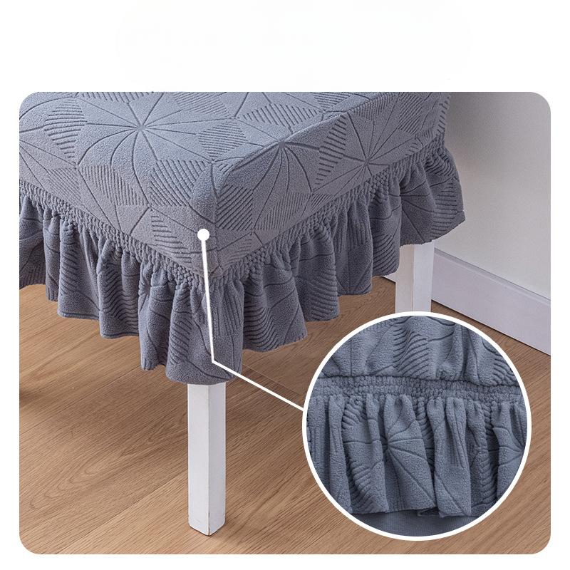 Jacquard Chair Cover One-piece Elastic Seat Cover Hotel Banquet Hotel Chair Cover All-inclusive Thickened Chair Cover