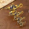 European Aladdin's Lamp Gold Retro Pattern Figurine: Classical Style Decorative Craft