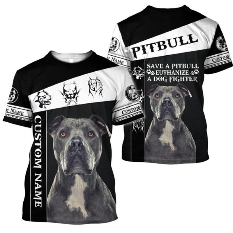 

2023 Чоловічі футболки Домашня собака Пітбуль Графічний 3D-принт Літні унісекс Топи для дорослих Модна футболка Повсякденний великий чоловічий одяг M