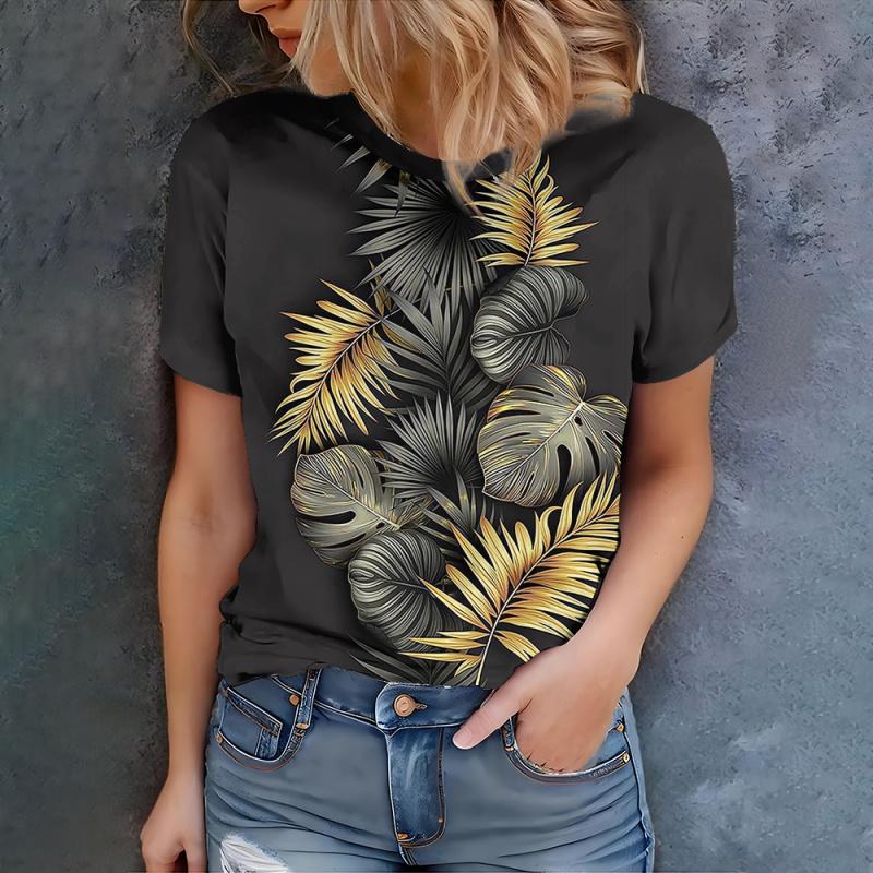 Women's T-Shirt 3d Kawaii Dog Printshort Sleeve Female O-Neck T-Shirt Hip Hop Fashion Oversized Street Style Funny Pattern Tops