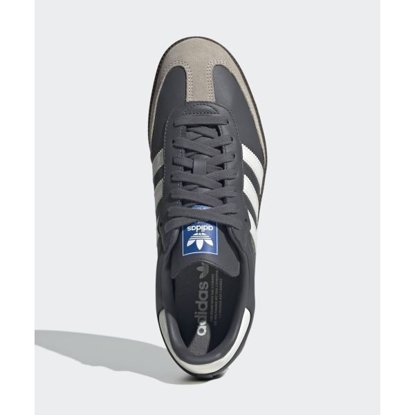 adidas Samba OG Gris Core Blanc Gomme Baskets Unisexe Gris-Cinq JR0913