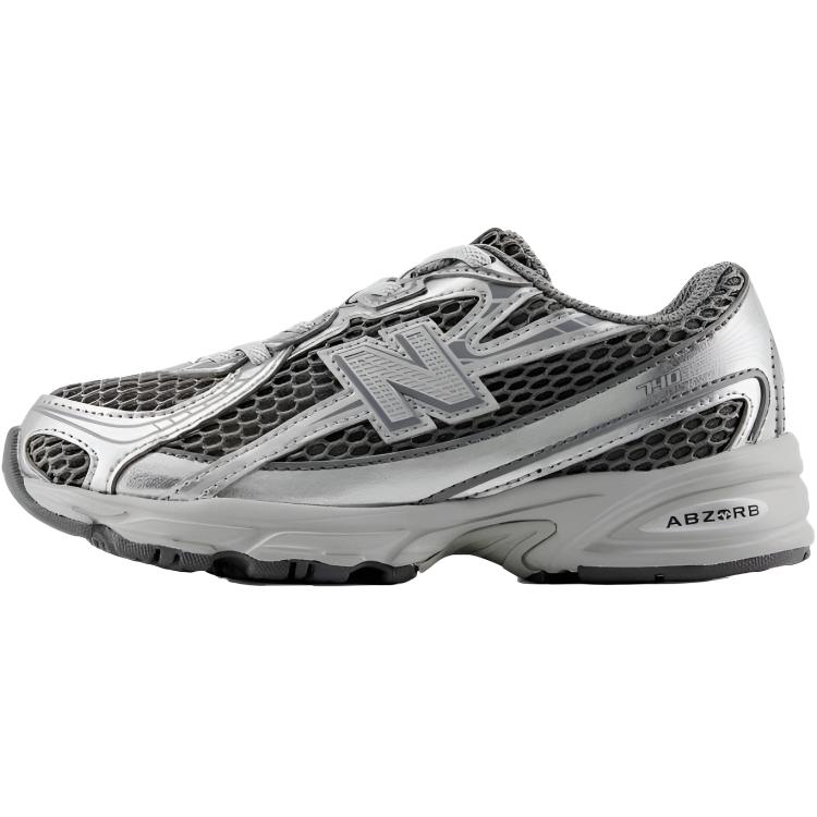 New Balance Nb 740 Comfortable Versatile Low-Top Casual Shoes Kids Sneaker Silver Gray PZ740MG