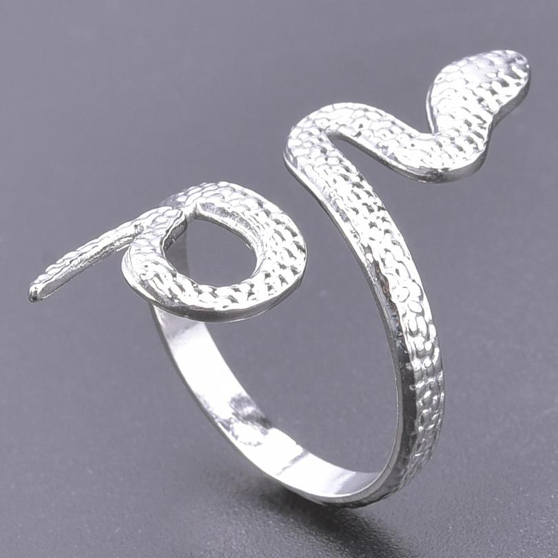 Serpent Snake Ring Stainless Steel Jewelry For Women Girl Punk Accessories Titanium Rings Animal Bague Femme Wedding Party Gift