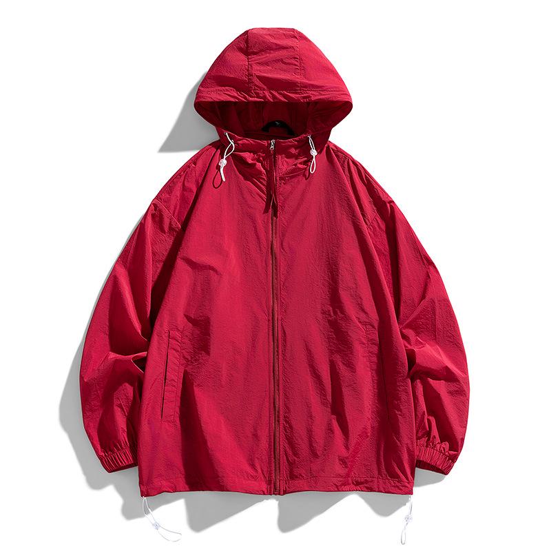 Men's Ice Silk Quick-Dry Sun Protection Jacket - Lightweight Outdoor Sports and Couple's Outfit Option.