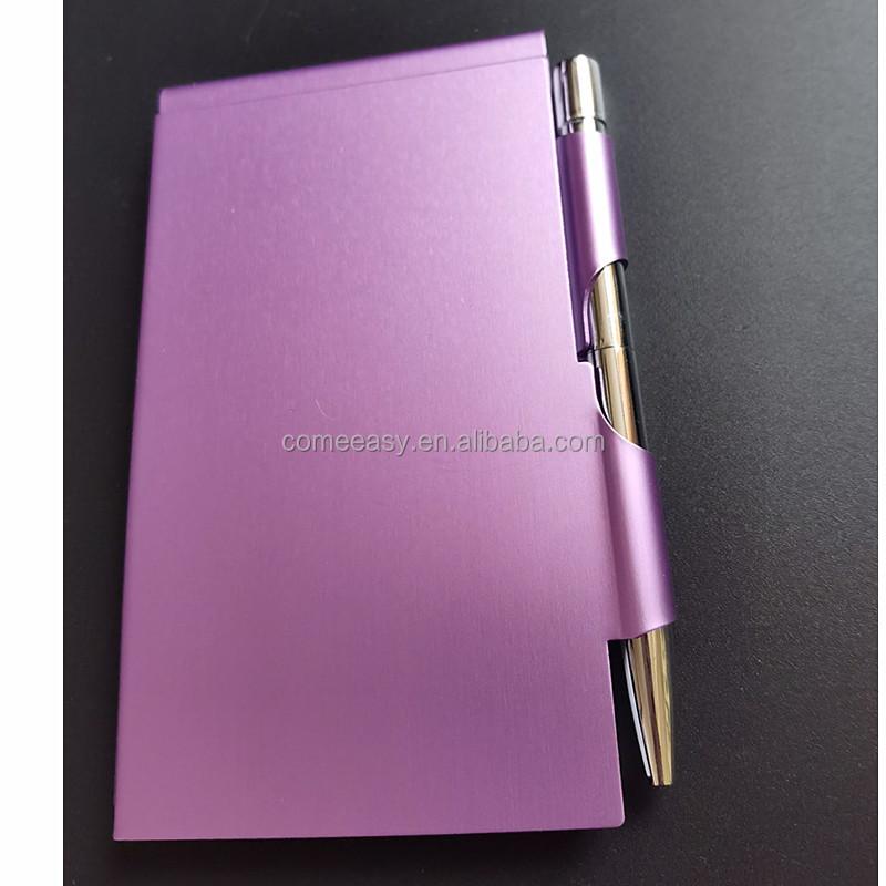 Mehrfarbig Mini Aluminium Bunt Metall Tagebuch Spiral Taschenjournal Mini Notizbuch Mit Stift