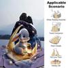 1pc rabbit moon blanket Lightweight Flannel Throw for Sofa Bed Travel Camping Livingroom Office Couch Chair