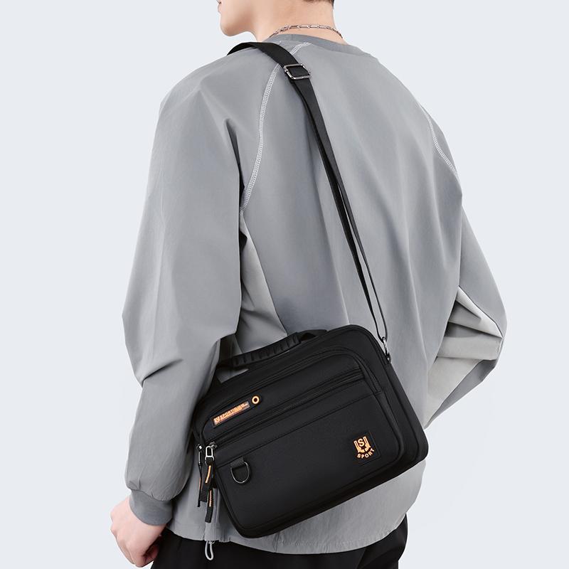 Multi-Pocket Oxford Messenger Bag for Men – Roomy Crossbody Shoulder Pack for Office Travel & Everyday Carry