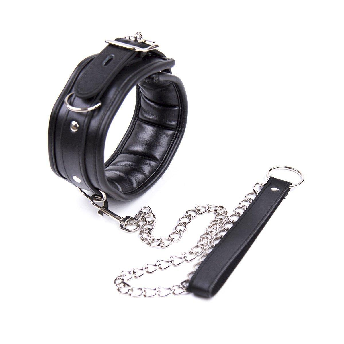 

SM Training Lead and Chain For Humans Collar, Collar, Set, Black, [Adult] чёрный