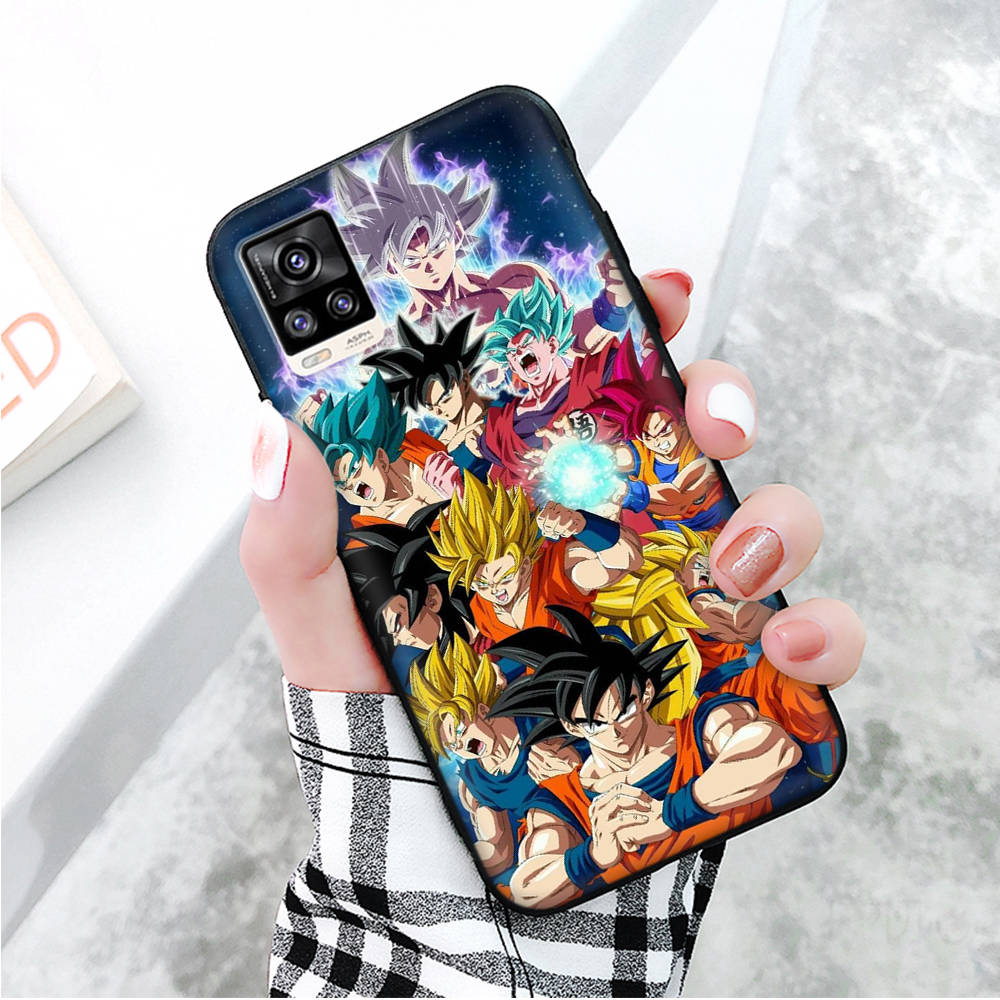 Black Case for Xiaomi Redmi 13C Note 9 iPhone XR 7 8 14 15 11 12 13 X XS Pro Max Samsung A25 S23 S24 FE Ultra Plus Dragon Ball Super