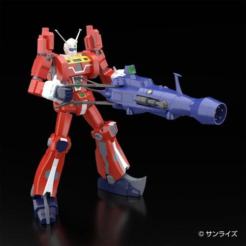 Aoshima Bunka Kyozai Co., Ltd. Space Runaway Ideon, 1/450 Scale, Approximately 24cm Tall, Pre-colored Plastic Model Kit DI-01