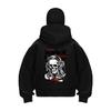 Streetwear Solid Color Retro Zipper Hoodies Y2K Men Women Hip Hop Graphics Vintage Double Layer Oversized Hoodies Sweatshirts