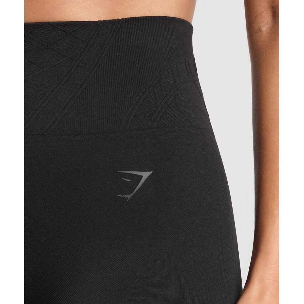 Gymshark Korzetové bezešvé legíny černé B1b7a Bb2j