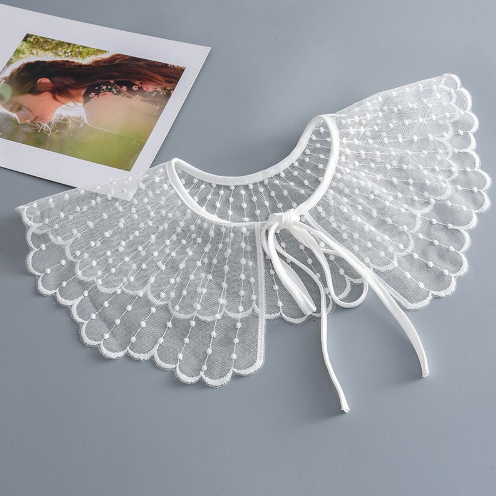 Women Lapel Fake Collar Vintage Top Neckwear Ties 2024 Shirt Collar
