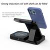 Ny Trend 15W Hurtig Trådløs Oplader Tre-i-Én Foldbar Magnetisk Suge Telefon Hovedtelefon Ur 4-i-Én Elektrisk Opladning