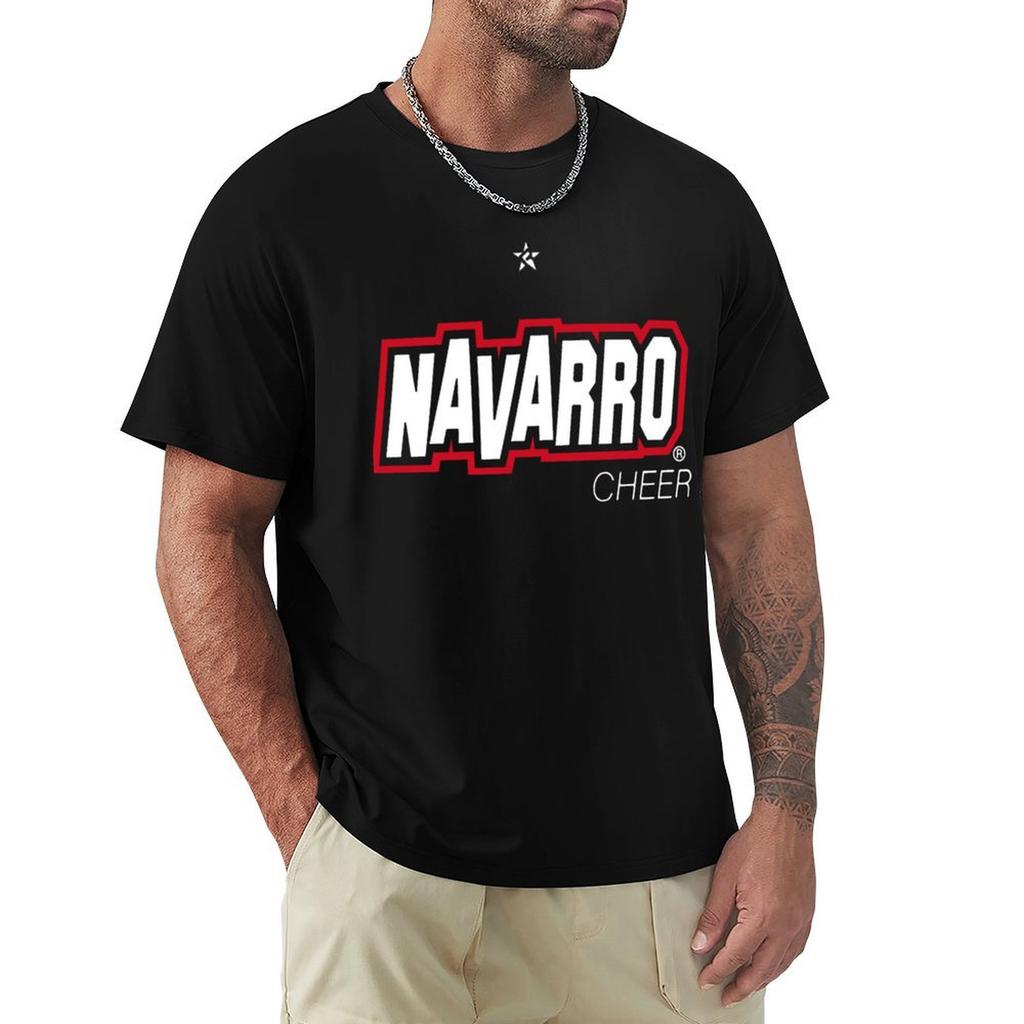 Navarro Cheer T-Shirt Personalized T-shirt Summer 2025 Vintage Anime Shirt Funny Gifts Mens Graphic T-shirts Big and Tall