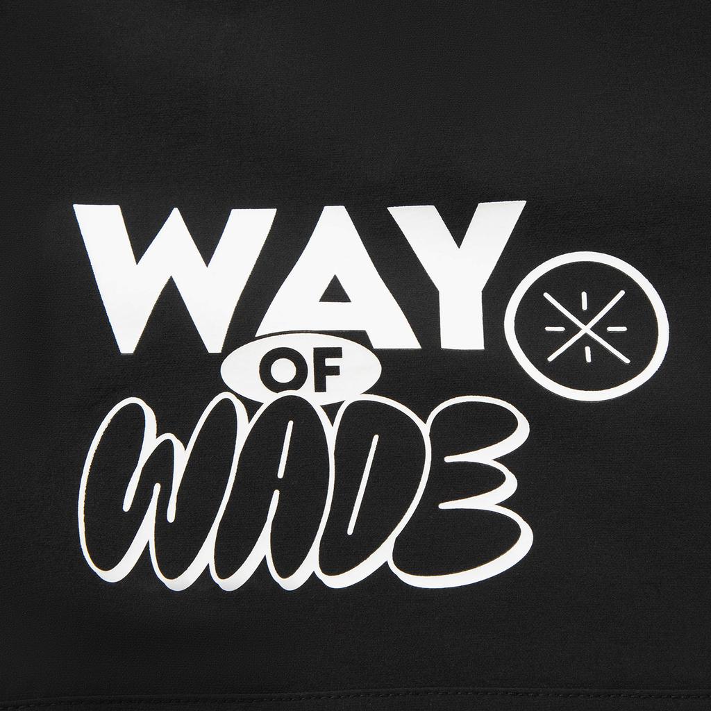 Li Ning X Jay Flow Collaboration Wade Series Casual Simple Lace-Up Loose Letter Print Comfortable Versatile Sports Shorts Men Shorts Black AKSV773-1