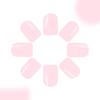 Square Press On Nail Pink Fake Nail Stick On Nail In 12 Sizes,24 Pcs French Nail Tips for DIY Nail Art Decorations
