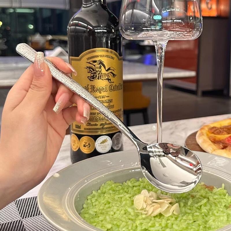 

2025 Light Luxury Stainless Steel Dining Spoons (8-Piece Set)