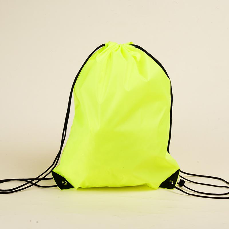In Stock Custom Logo Polyester Sports Drawstring Backpack