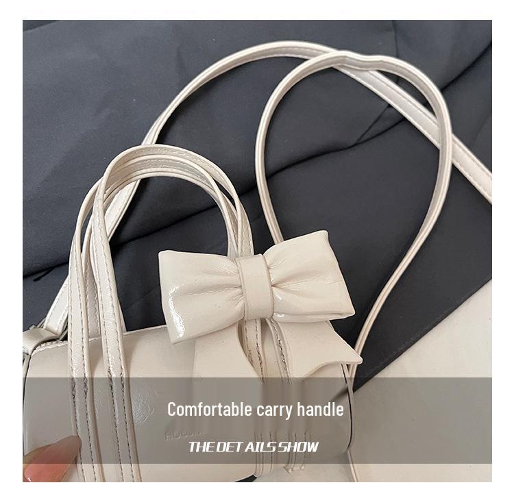 Korean-Style Princess Bow Mini Crossbody Handbag for Women and Girls