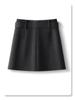 2025 Coffee Wool A-line High-waisted Slim-fitting Skirt for Petite Women’s Winter Collection