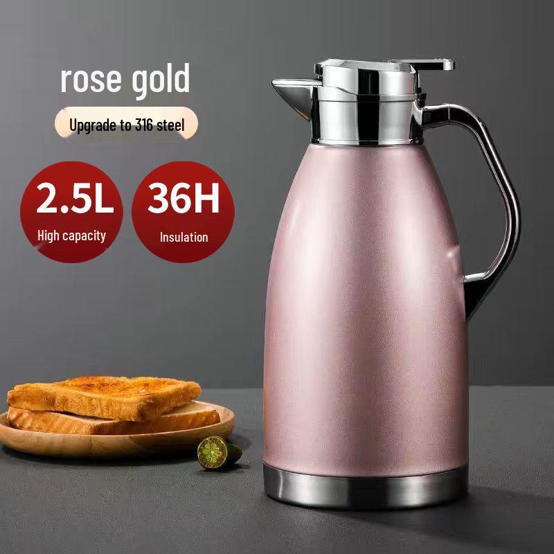 316 Stainless Steel Large Capacity Thermos Flask - Ideal for Dorms, Office, and Home Use