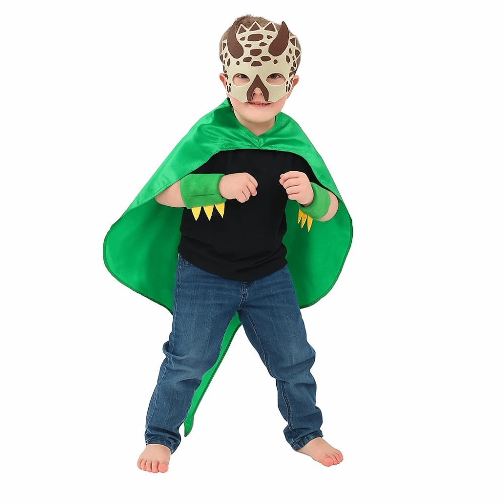 Golves Halloween Kids Costume Mask Dinosaur Costume Fancy Dragon Cloak  Cosplay Outfit